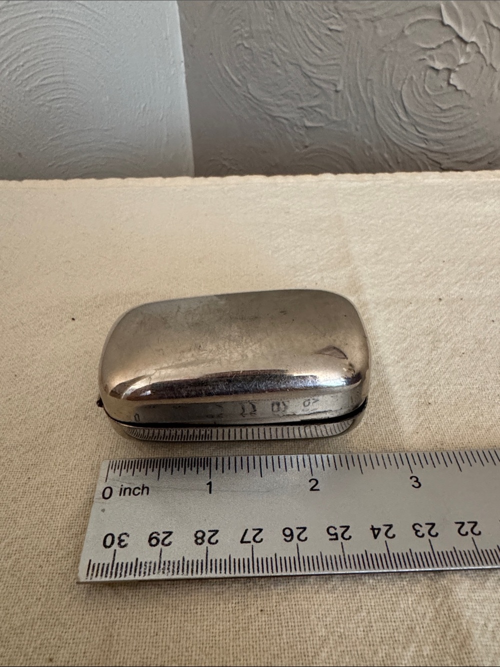Vintage Silver Pocket Case Accessory - Compact Men's Metal Case